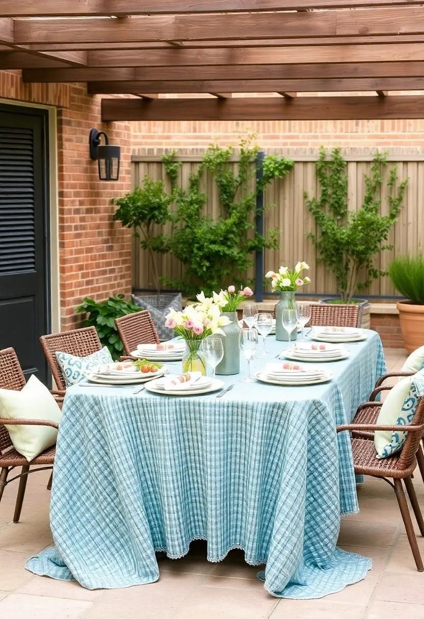22) Textured Fabrics: Introduce ‍visual interest ⁤with tablecloths in textured fabrics, whether it’s linen, twill, or jacquard that add ‍depth to‍ your table setting