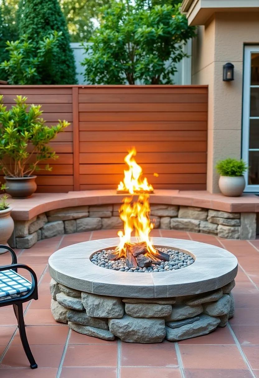 Warm Terracotta Tiles: Opt for terracotta tiles that bring an earthy warmth, perfectly​ complementing the flickering firelight