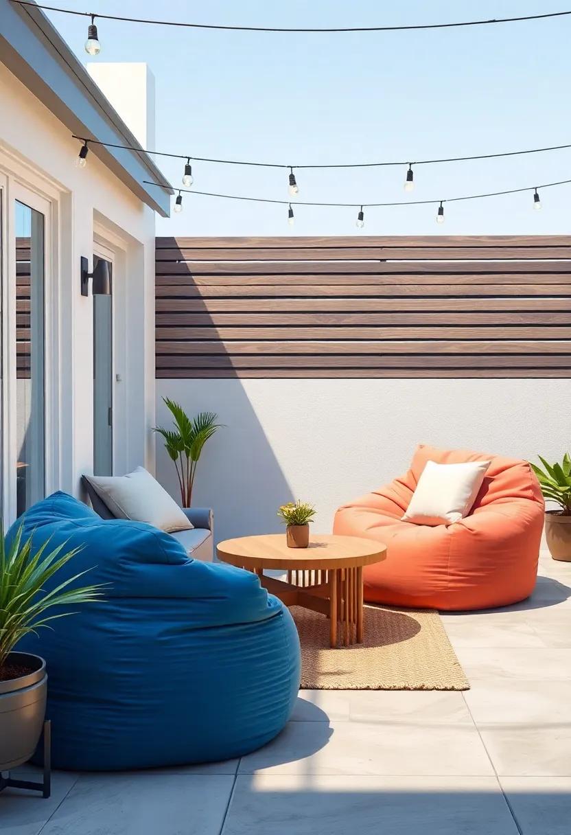 Transform Your Outdoor Space With cozy Bean Bag Seating Options