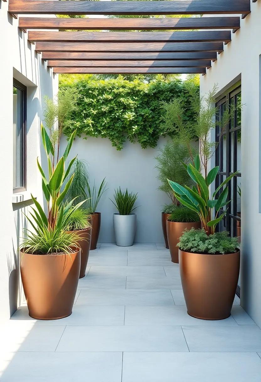 Achieve⁣ a Modern Look ⁣with Sleek Metal Planters for a Contemporary Style