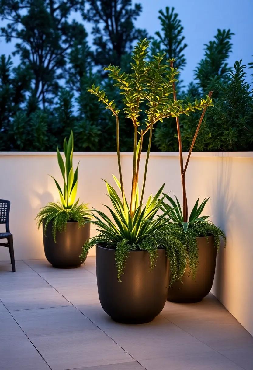 Illuminate your Space with Planters⁣ that integrate⁤ Ambient Lighting