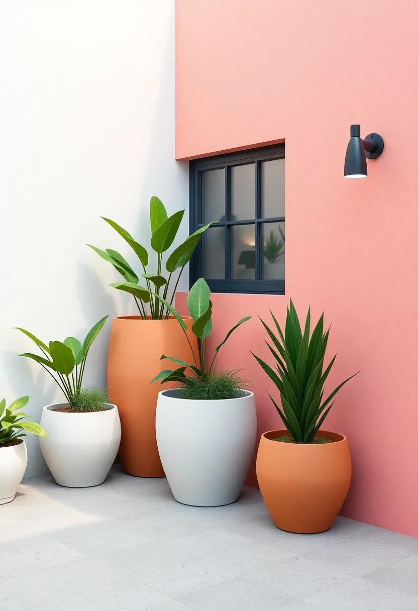 Infuse Color and texture with Unique Planter‌ Designs and Arrangements