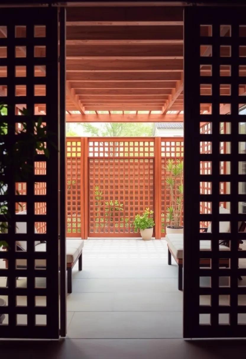 Folding Lattice⁤ Panels: Use portable, foldable lattice panels that can be easily‍ moved⁣ or adjusted, providing flexible​ privacy solutions for changing needs