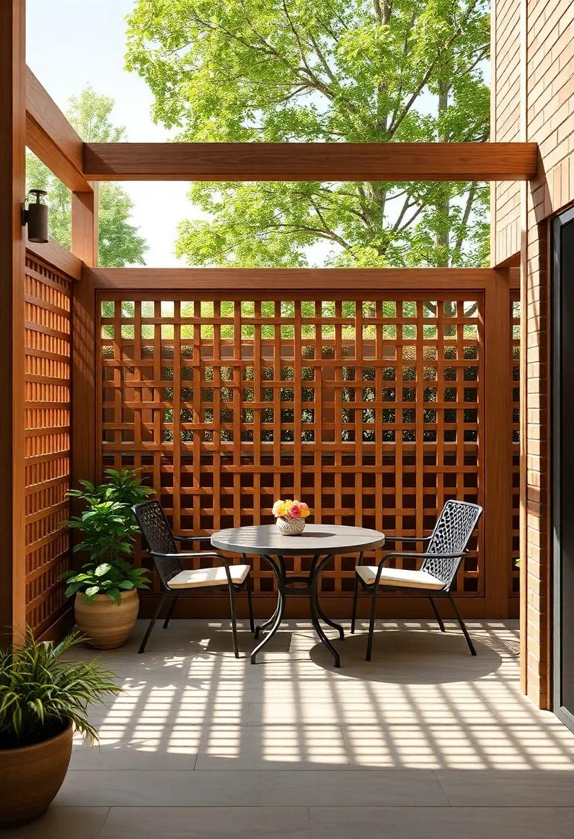 Multi-Panel Sliding Lattice: explore multi-panel designs‍ that slide⁢ open for easy patio access, offering dynamic privacy solutions⁢ tailored to your lifestyle