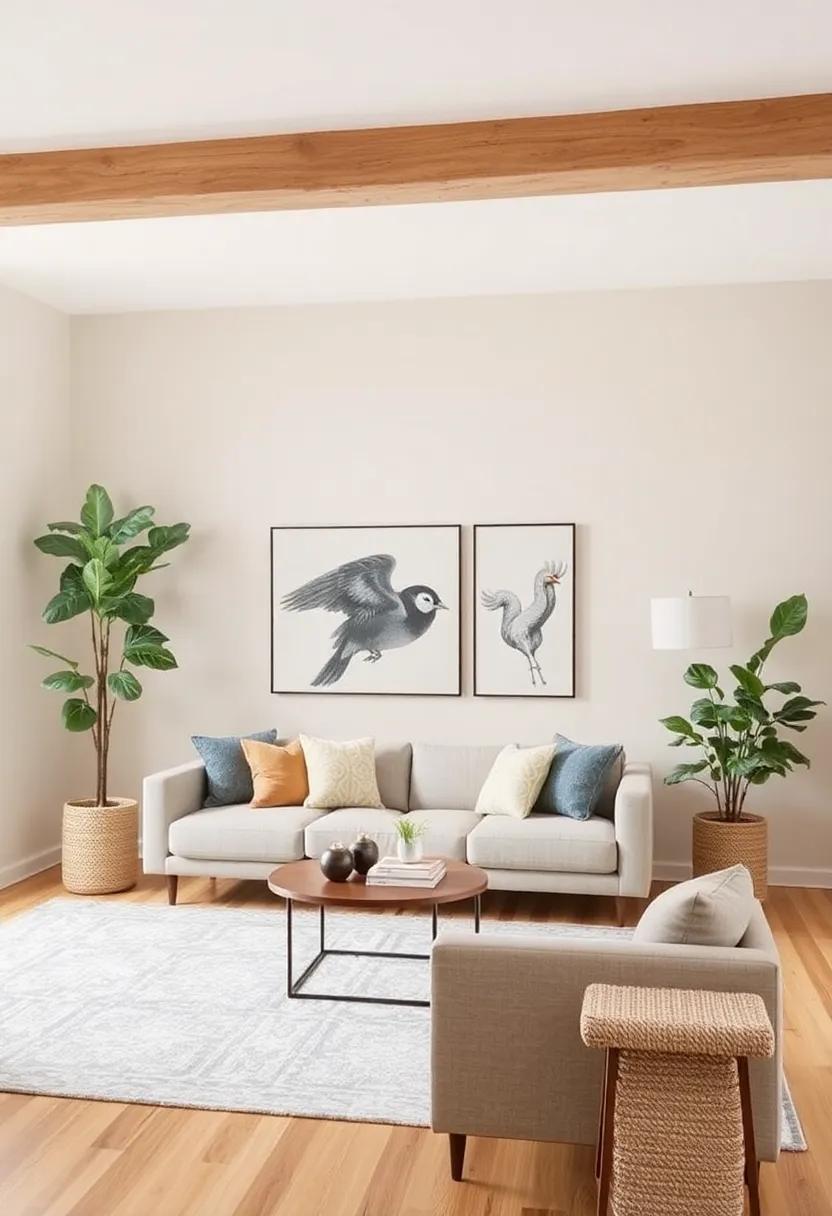 Creating Contrast with Cool Neutrals and Rich Wood Surfaces