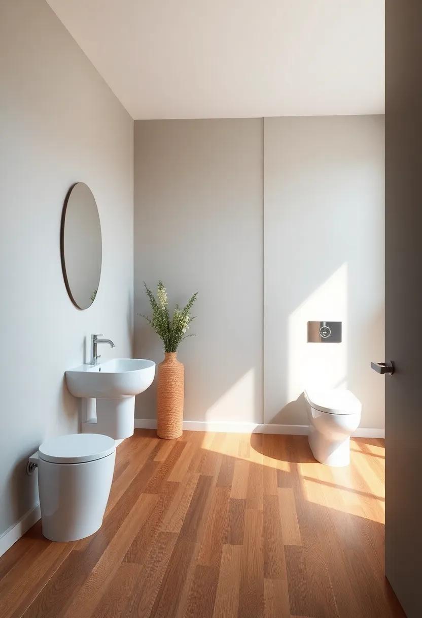 The Warmth of Natural Wood: A refined Choice for Your Powder ‍Room