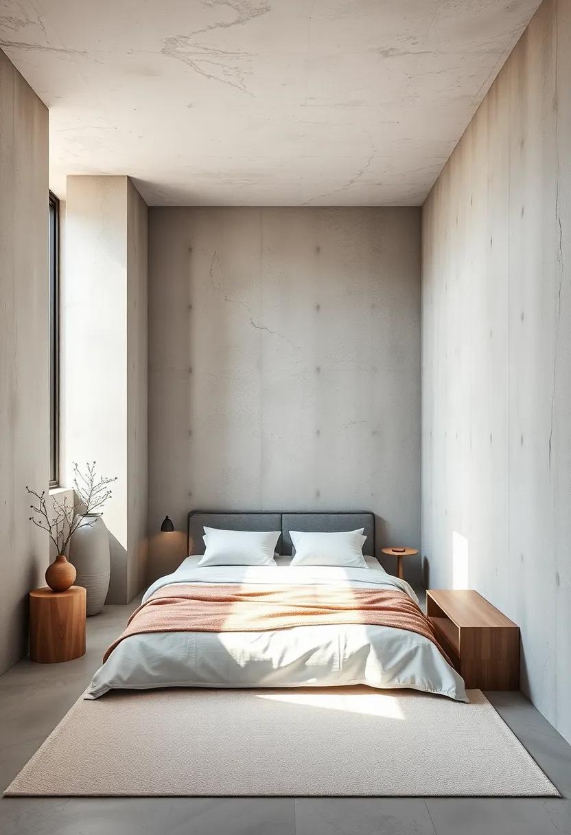 Integrating Warmth ⁣into a Concrete-Centric bedroom