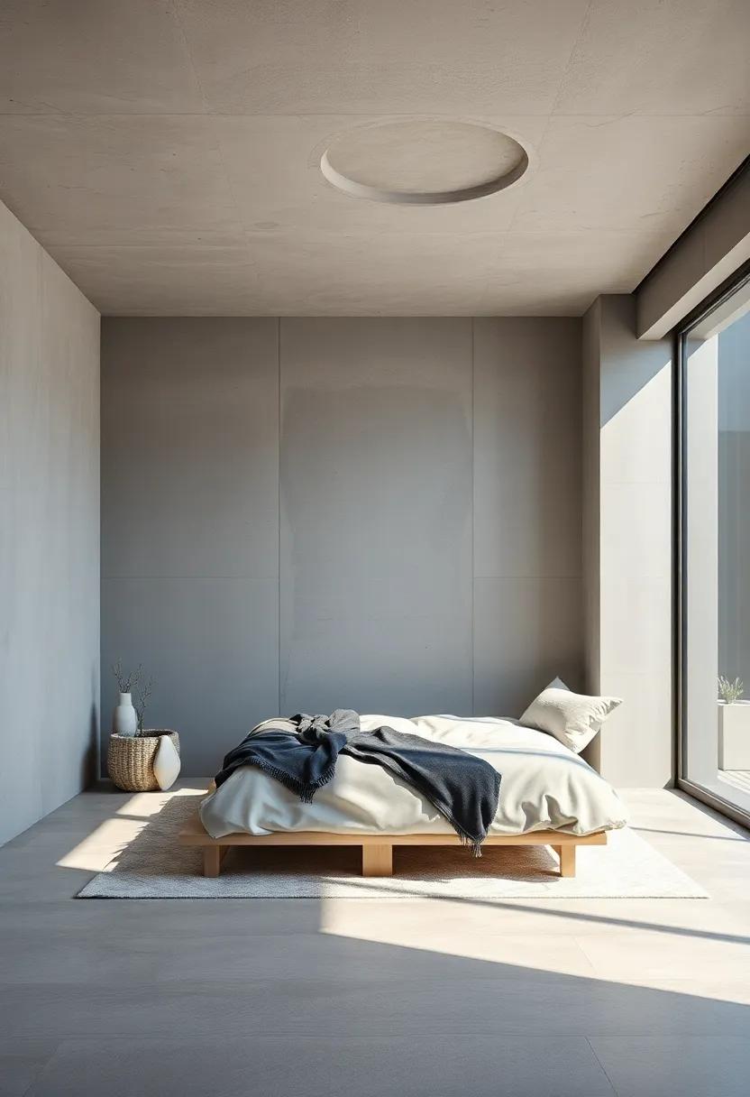 Creating a Cozy Atmosphere in a Minimalist Concrete Setting