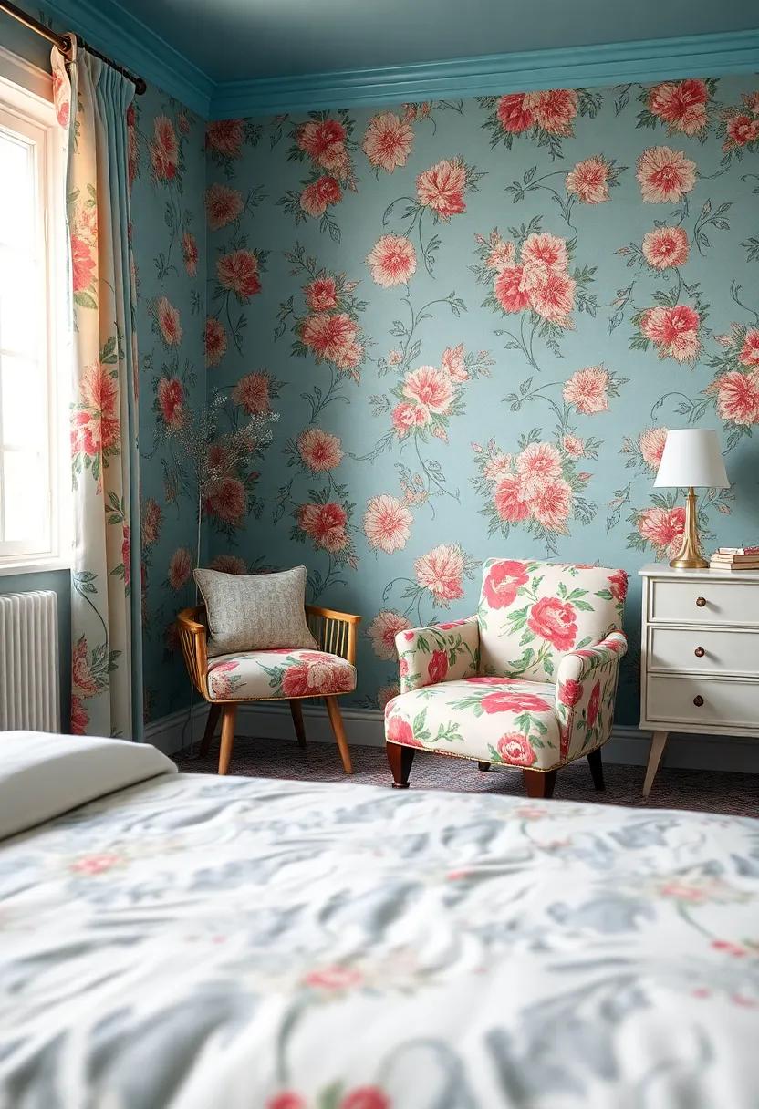 Vintage-Inspired ‌Upholstery:⁣ Reupholster an old chair or ottoman with bold ​floral fabric to inject personality into your space