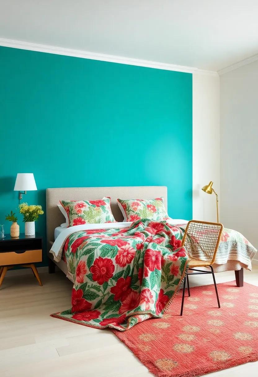 Decorative Throws: Drape a floral patterned throw over your bed or a ⁢lounge chair for an effortlessly chic touch