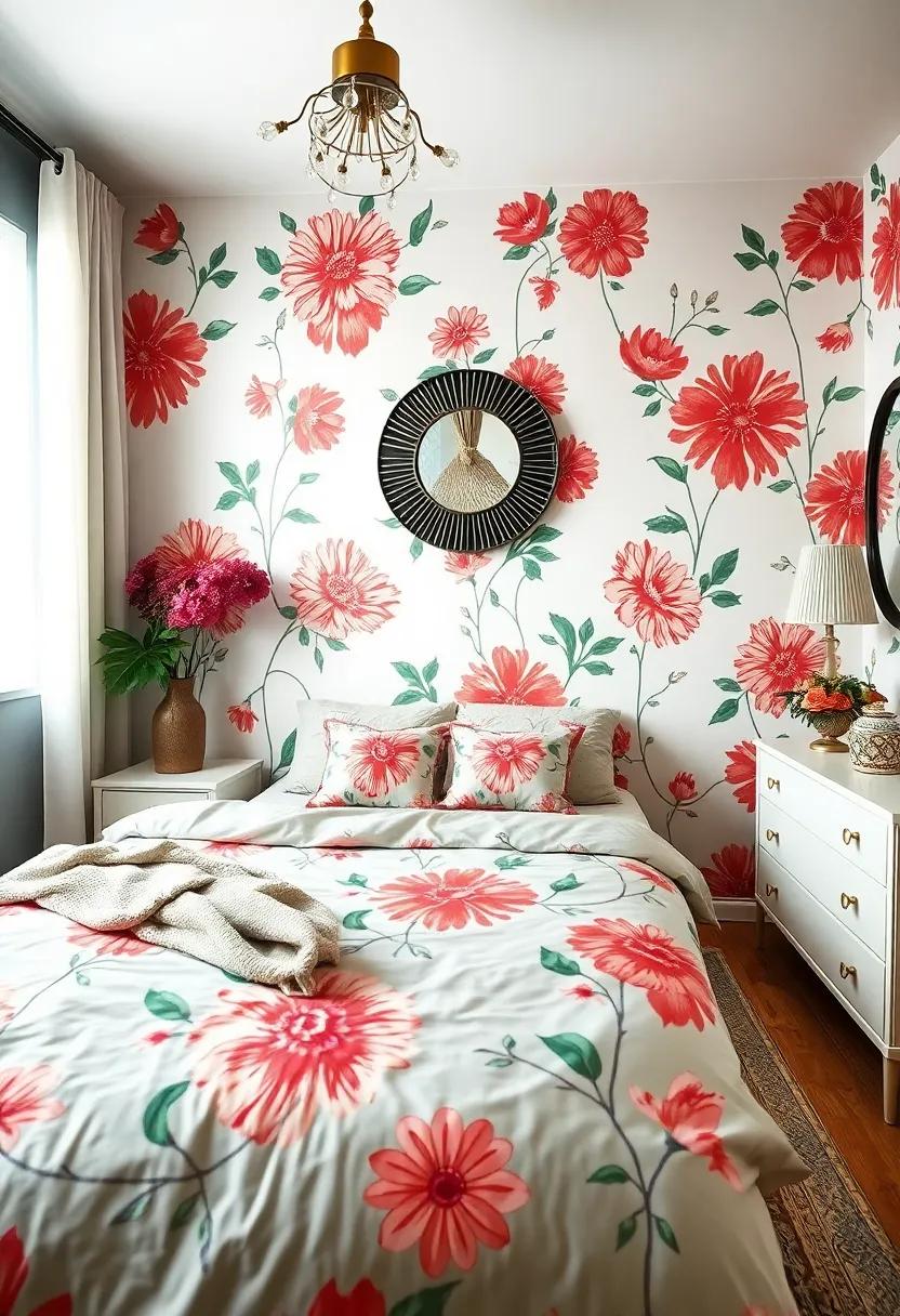 Floral Stencils: Get crafty by ⁢stenciling ‍floral designs on walls or furniture ⁣for​ a personalized touch that radiates retro charm