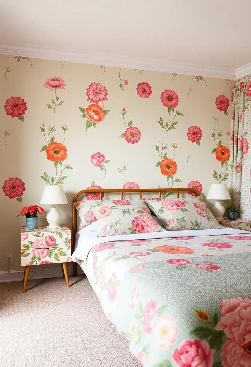 Fun ​Bedside Tables: ⁢Up-cycle ⁣bedside tables with a floral decoupaged finish‍ for ⁤a touch of ‌whimsy that won't go unnoticed