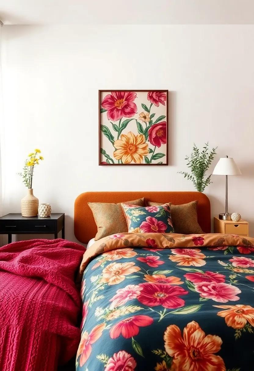 Statement‌ Curtains: Opt⁤ for long, flowing ‍curtains ​adorned with eye-catching floral designs to transform your windows into works of⁤ art