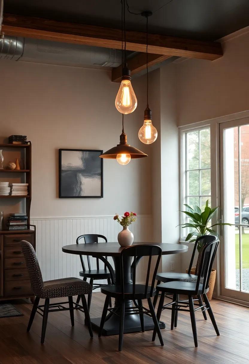Use Edison bulb pendant lights to cast ‌a warm glow over‍ your dining area, creating a cozy‌ atmosphere that‌ harkens back to ⁢industrial ⁤times