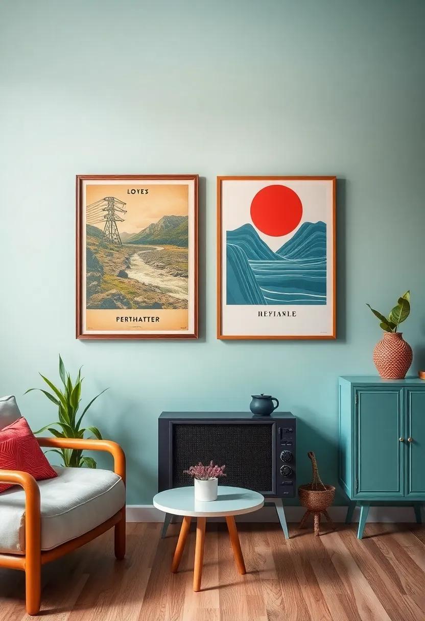 The Role of⁤ Framed Vintage Posters in Setting a ‌Retro Tone