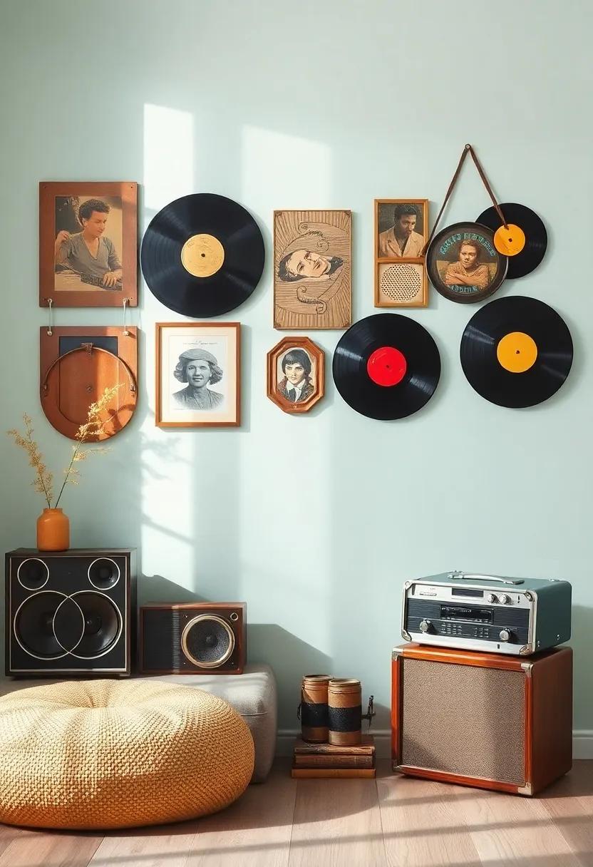 Vinyl Wall Art: Displaying‌ Albums as ​Unique Decorative Pieces