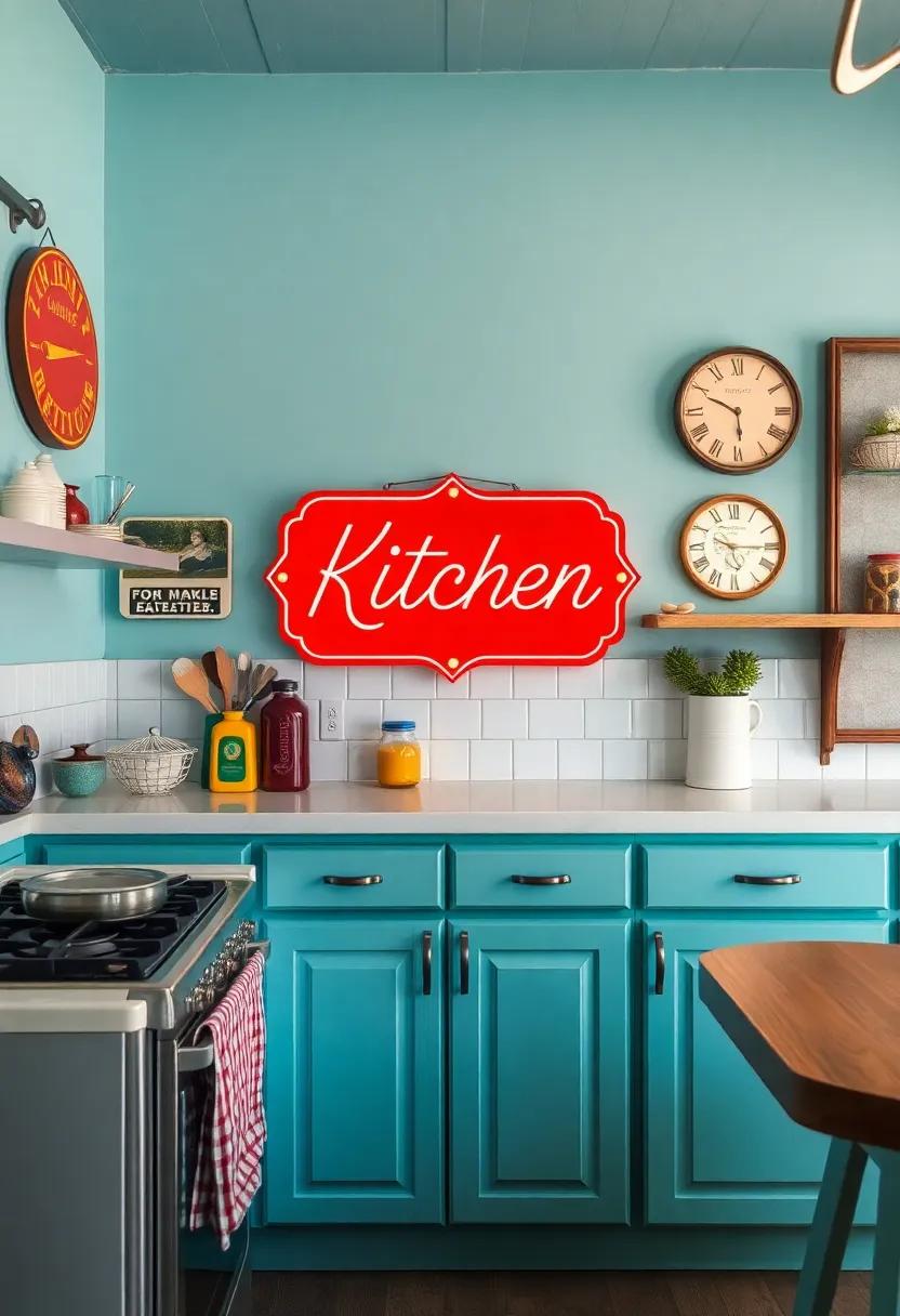 Whimsical Elements: Adding Playful Touches with Vintage Signage