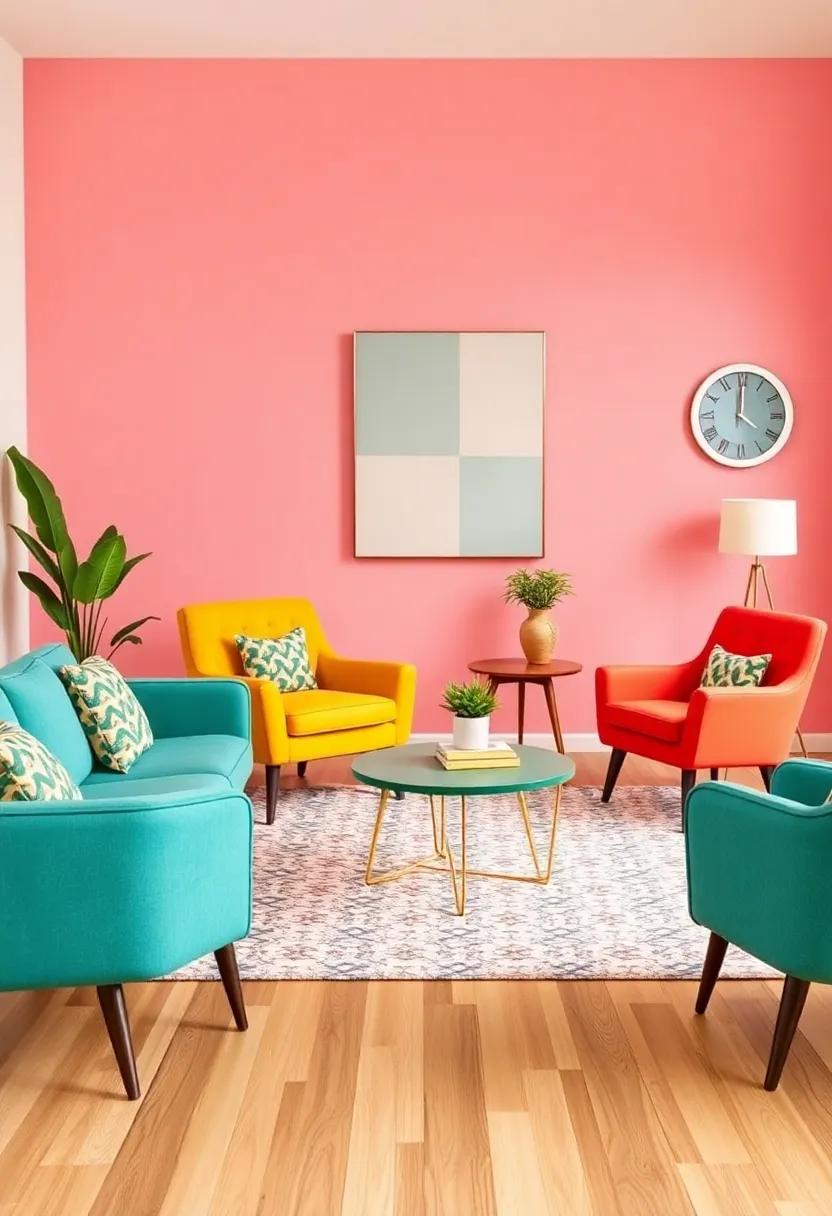 Cultivating ⁢a Pop ​of Color with Vintage-inspired Accent‌ Chairs