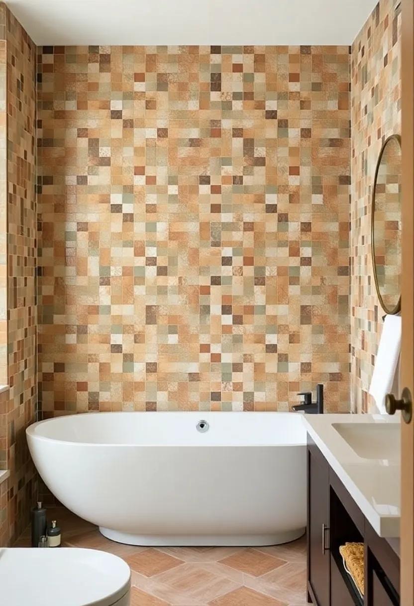 1) Embrace Earthy Tones: Create a⁤ soothing atmosphere using natural hues like browns, greens, and terracotta for your mosaic ‌tiles