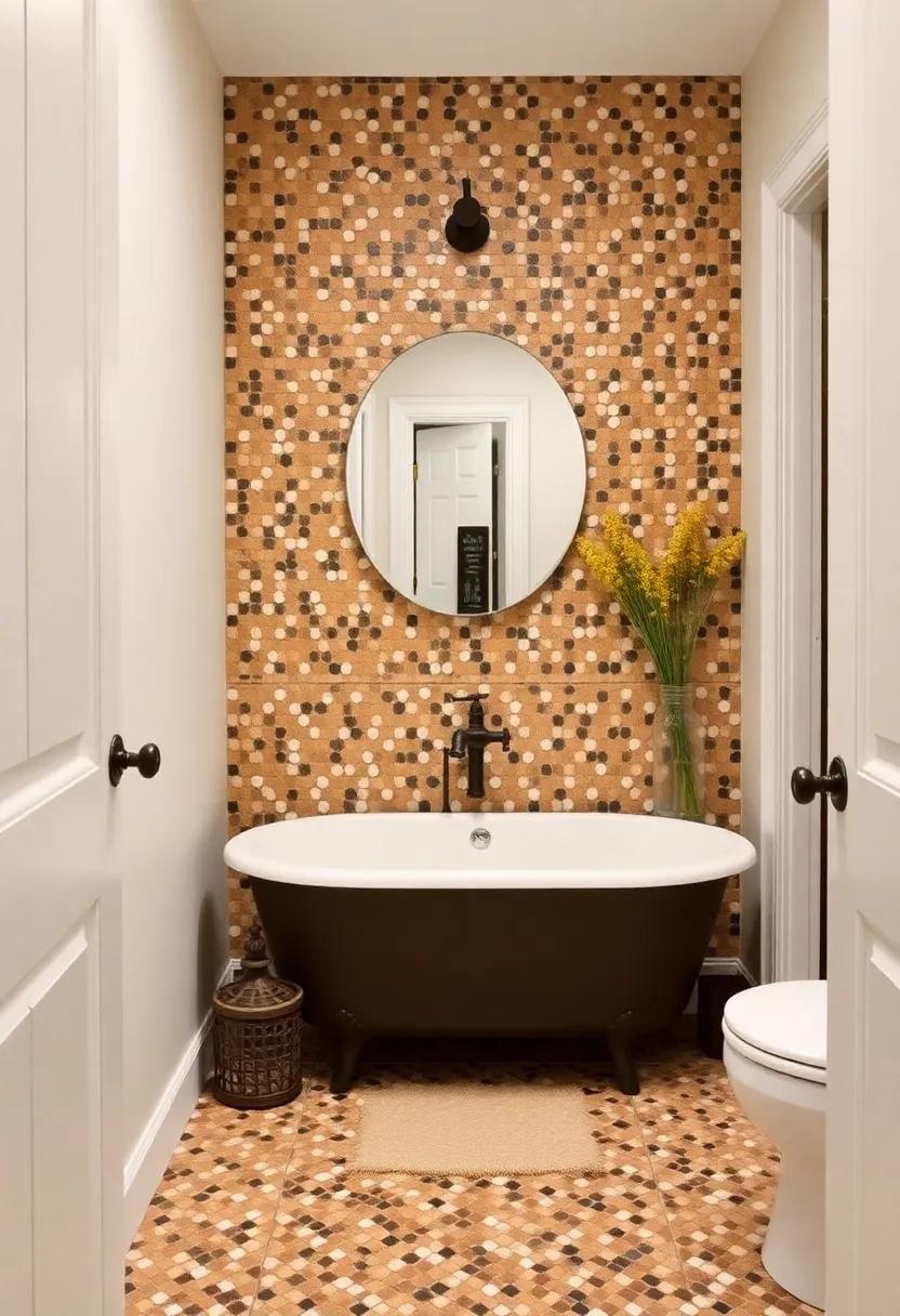 3) Mosaic Backsplash: ⁣Use intricate mosaic tiles as a backsplash behind the sink‌ or tub to add a ⁢stunning visual interest that draws the eye