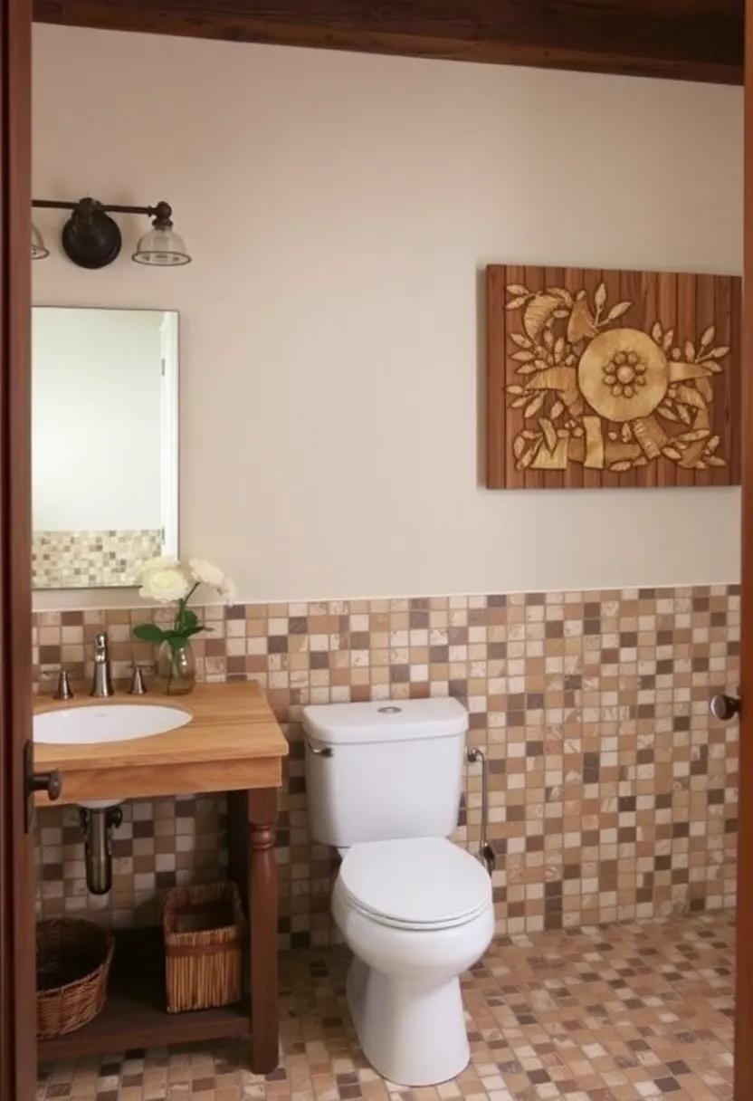 8) ⁢Textured Wall Art: add texture ⁣with wall art made from ⁢reclaimed materials that ties in with your mosaic tiles for a cohesive look