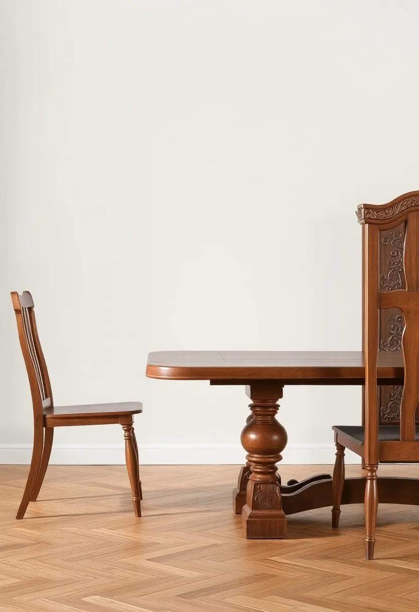 Antique Accents: Search for antique tables,⁣ complete with‍ intricate carvings and detailing, to lend​ an air of elegance combined ⁤with rustic charm