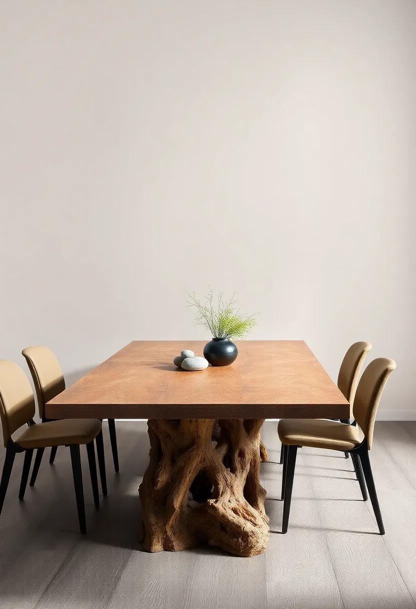 Nature-Inspired Designs: Look for tables ​that incorporate natural elements like branches or stones, merging the⁤ indoors with the soothing energy of the outdoors