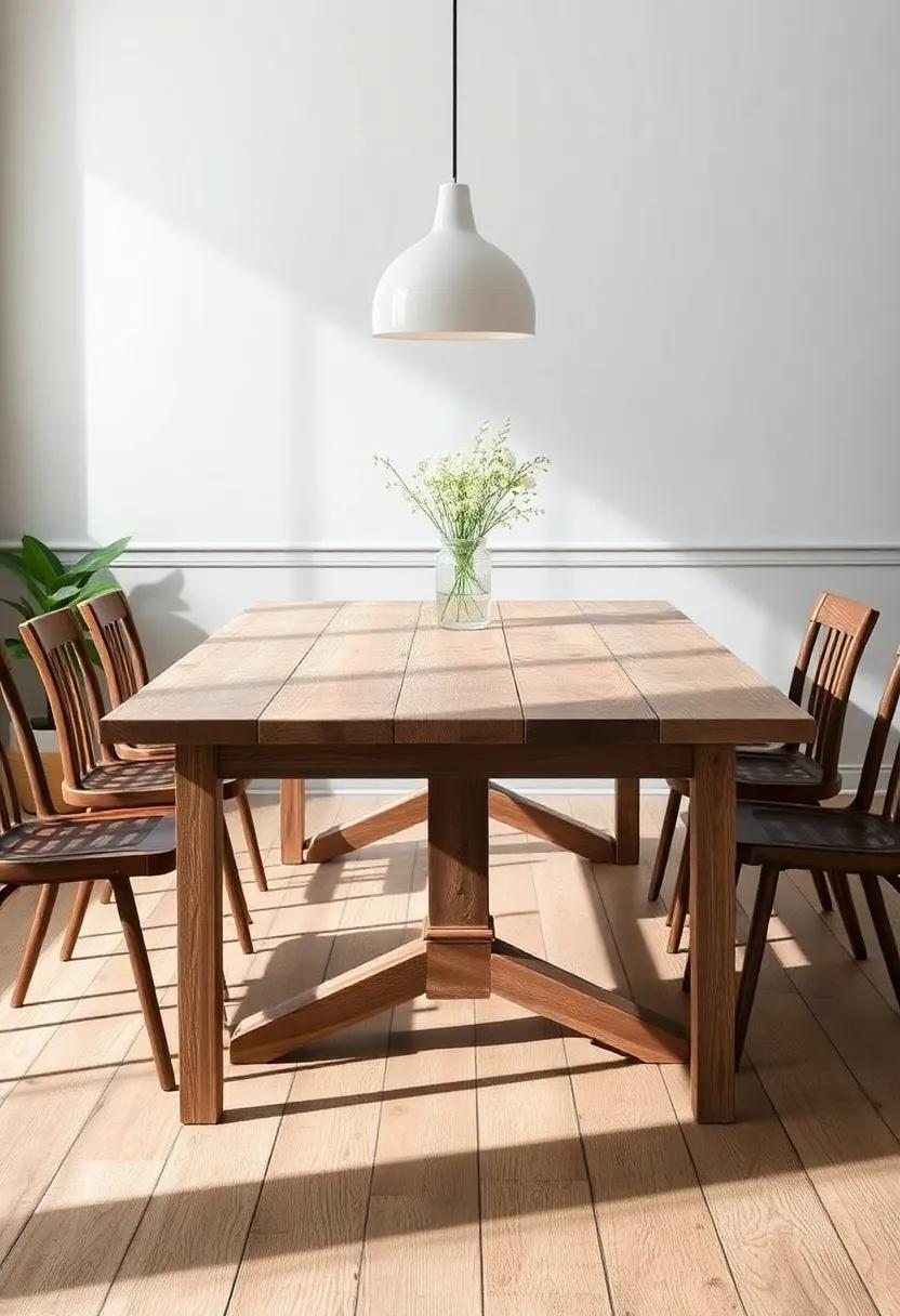 Vintage Vibe: Incorporate a‌ distressed finish‍ on your table ⁣to add a layer of history and nostalgia that sparks conversations around your dining room