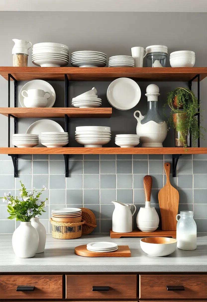 The​ Allure of Open Shelving: ​Displaying‌ Your Dishware⁤ and Decor