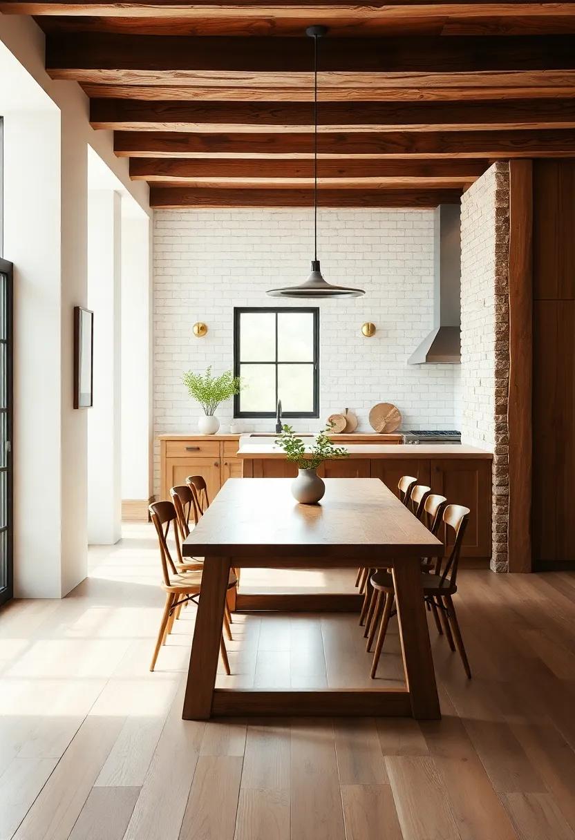 Design an Inviting Dining Area that Compliments the Kitchen’s Rustic Vibe