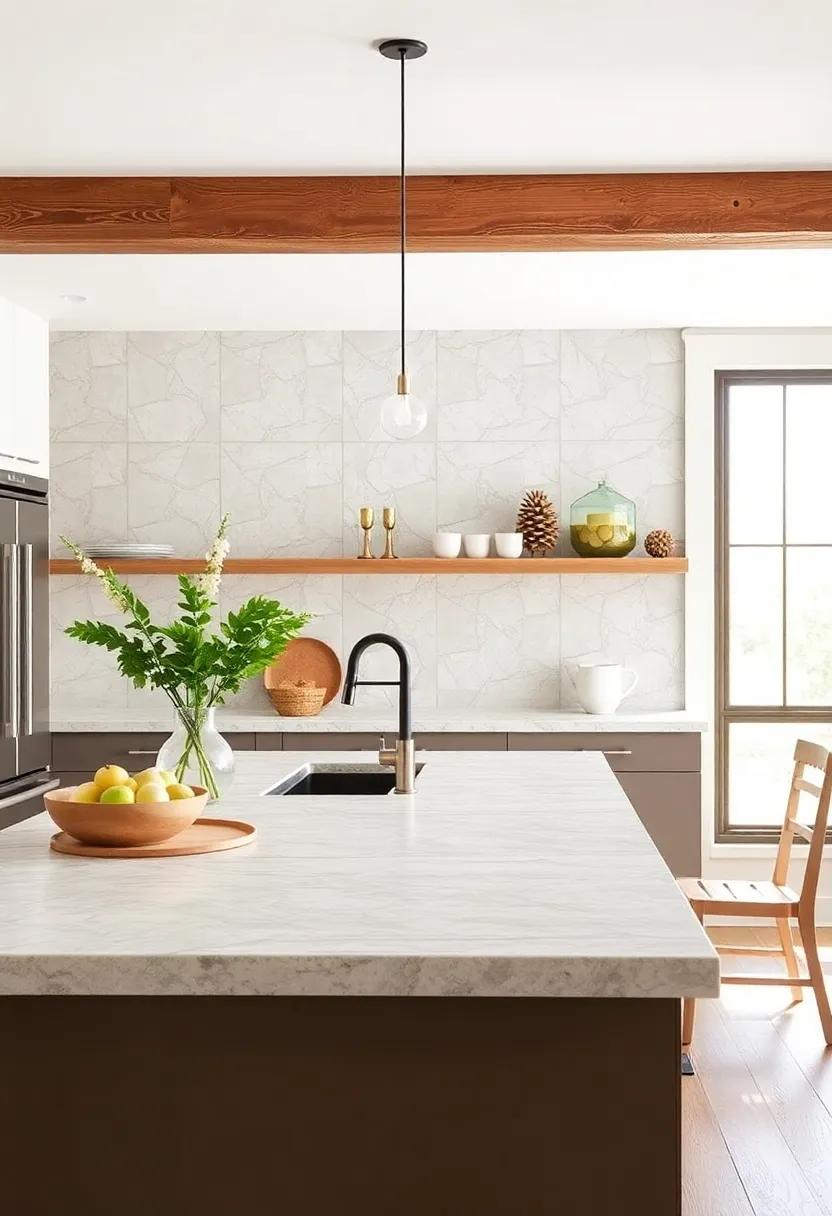 Utilize Natural Stone countertops for Timeless Elegance and Durability