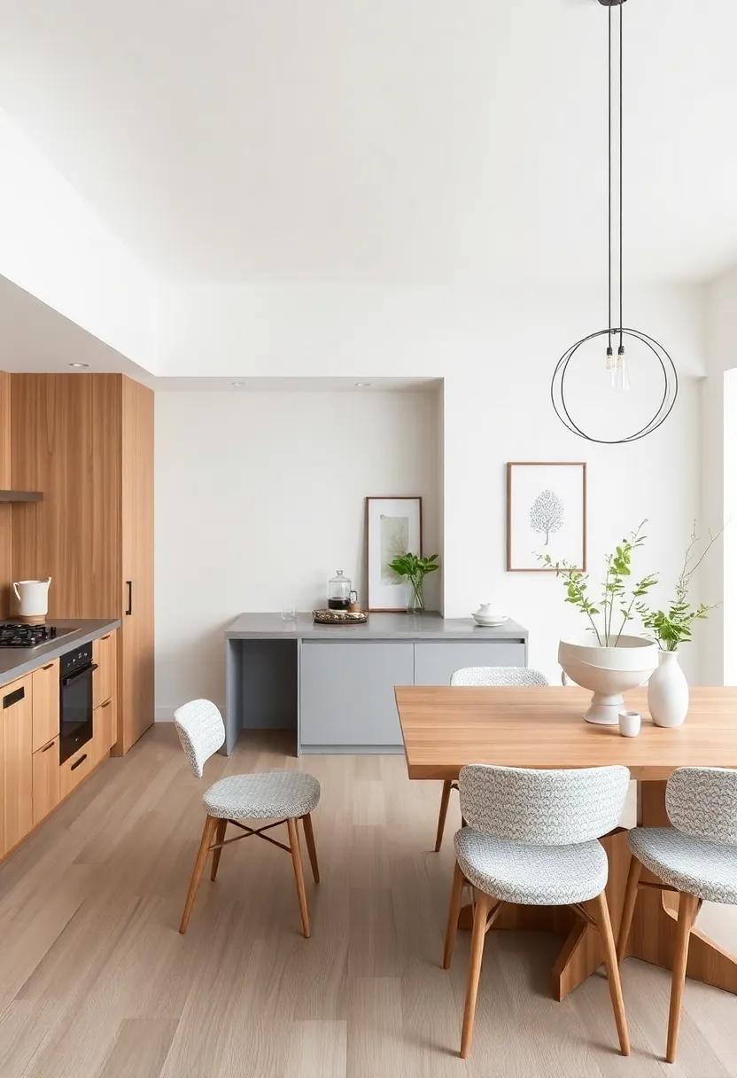 Cohesive Design Elements: Merging Kitchen and Dining Spaces