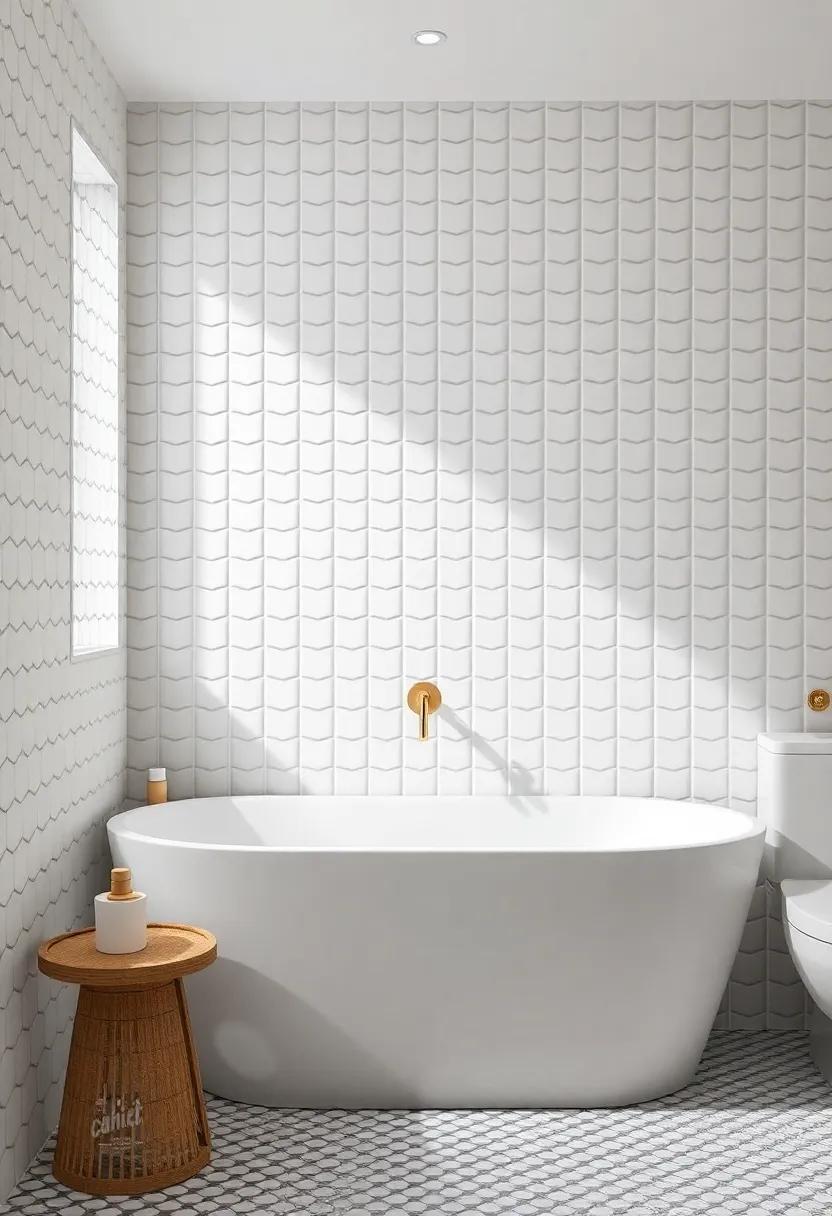 Geometric Patterns: Subtle⁤ Visual Interest with Tiles and Fixtures