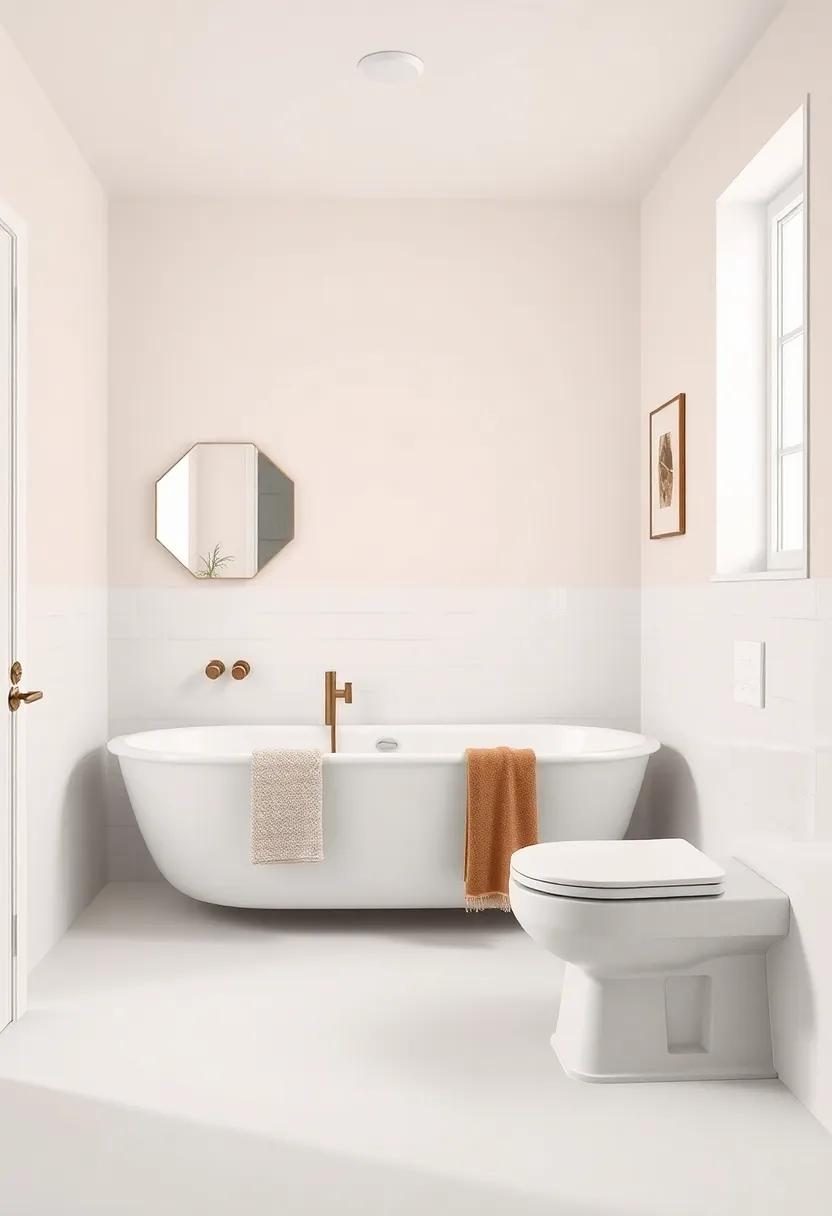 Incorporating Vintage Finds: Character in a Minimalist Bathroom