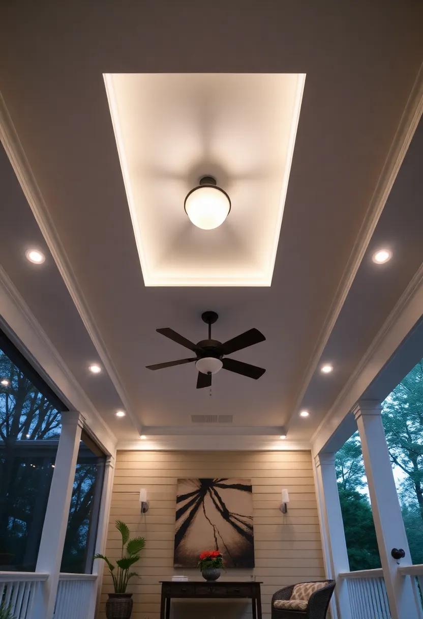 Blend elegance and functionality with ⁣a⁣ tray ceiling ​design, utilizing recessed​ lighting to ‍emphasize its layers and⁢ create an intimate‍ setting