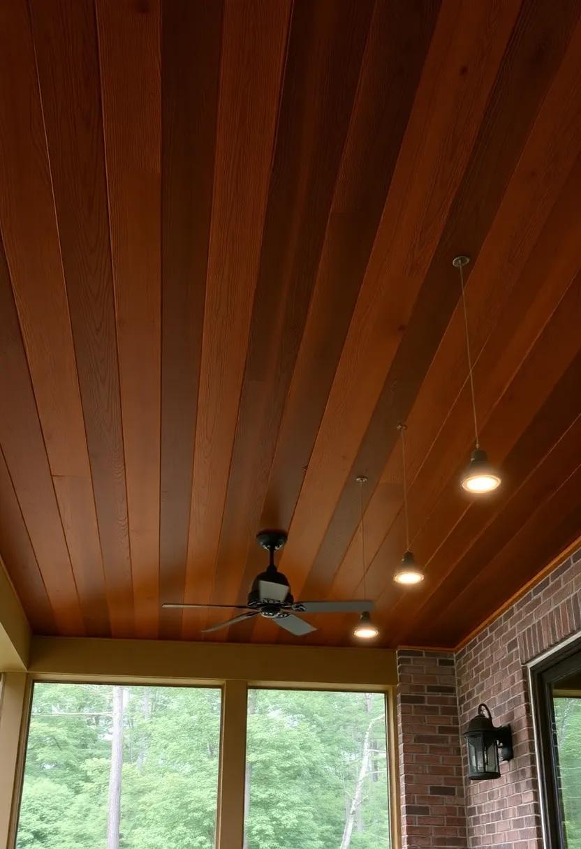 Go for⁣ a⁤ rustic charm with wooden ‍beams stained in rich tones,paired with subtly embedded ​recessed lights for​ a‍ cozy atmosphere