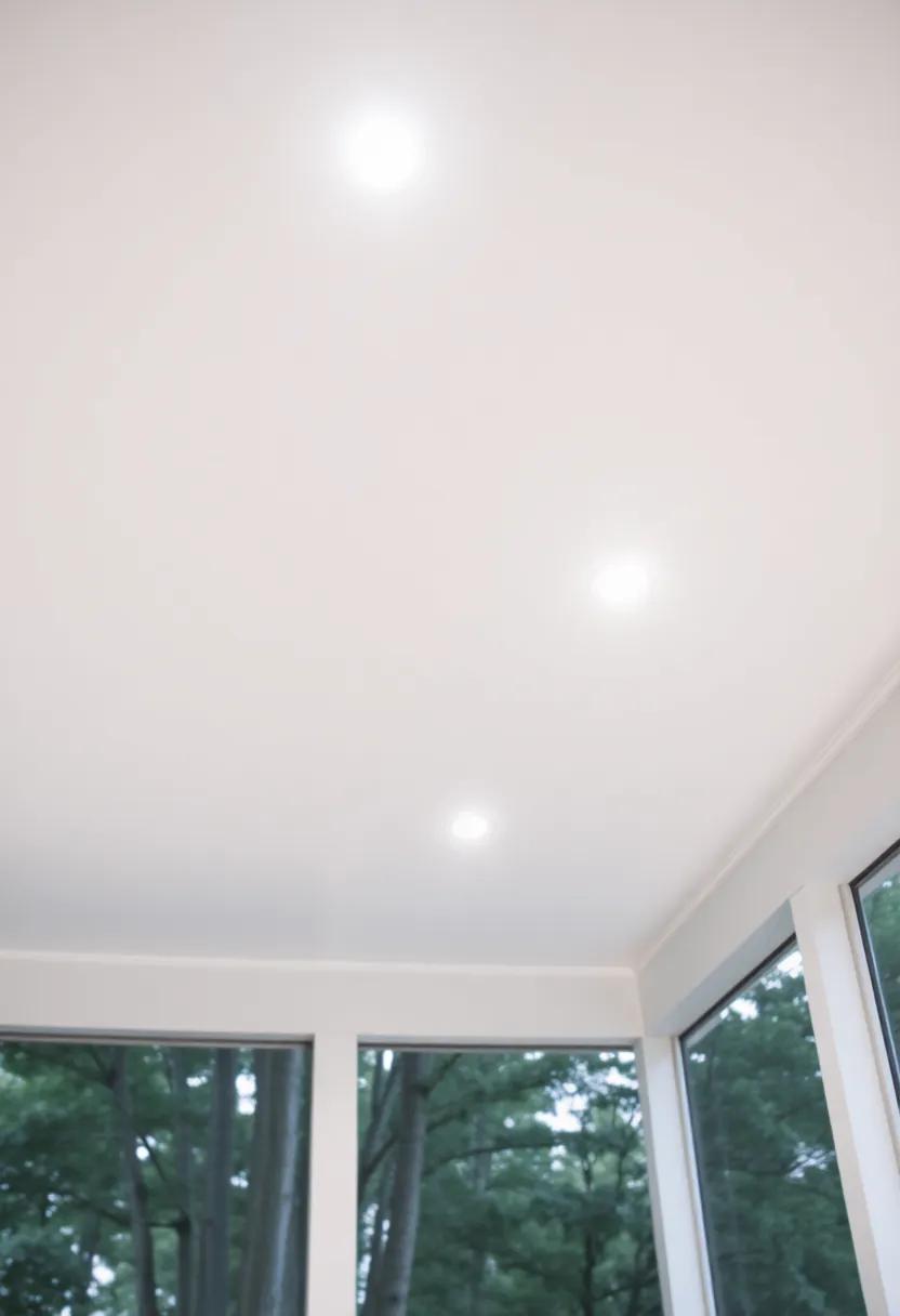 For a ‍sleek modern look, consider a smooth white ceiling adorned with minimalist recessed lighting, creating a bright ⁢and airy‌ feel
