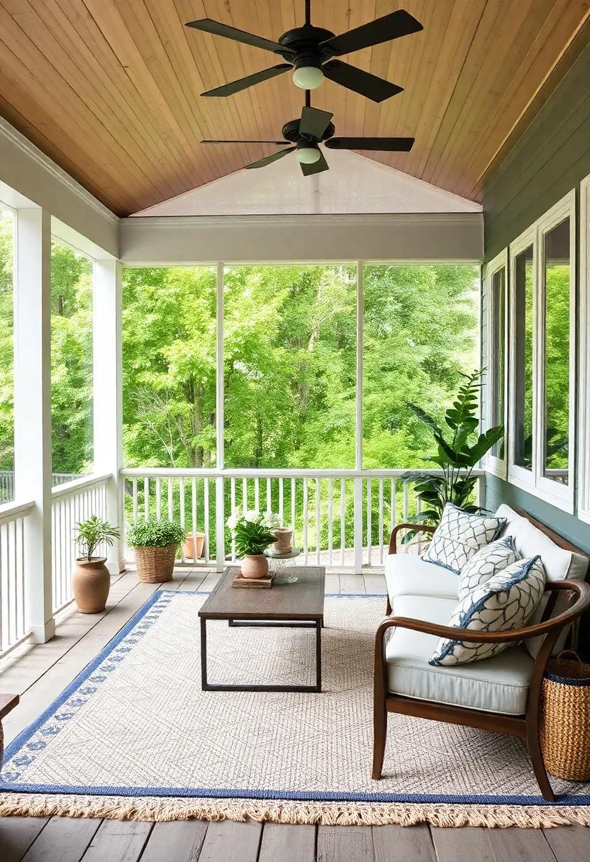 Outdoor Living Room: Designing an Inviting Space with Rugs as a Focal Point