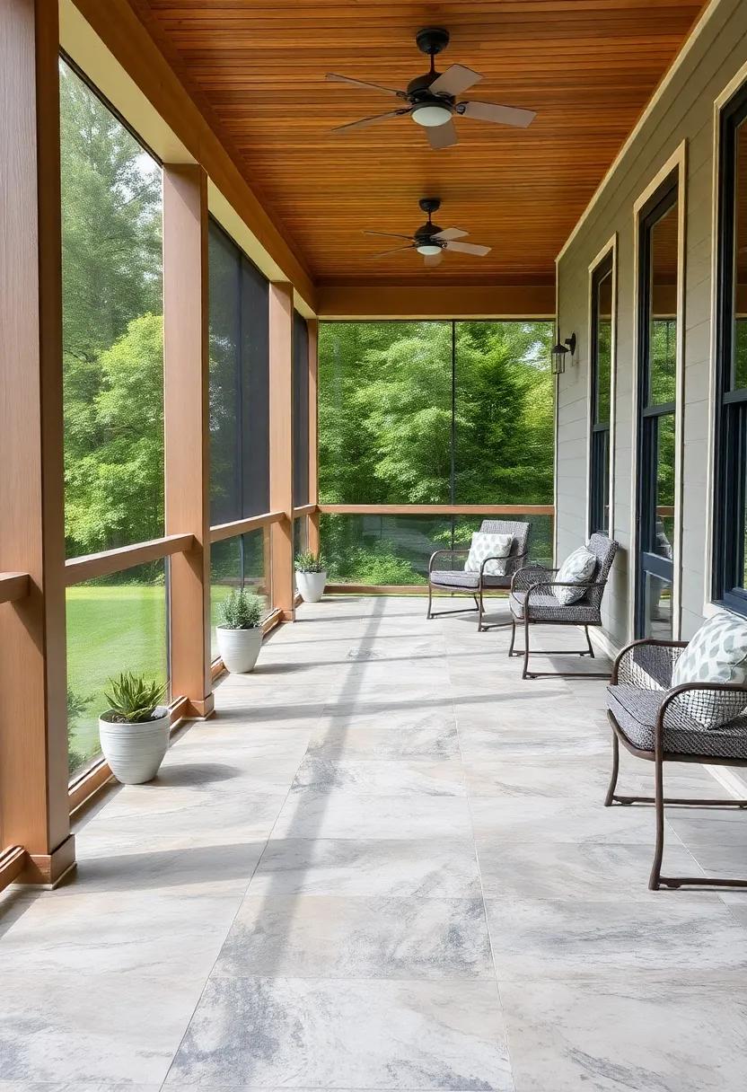 Porcelain Tiles ⁤-​ A⁤ top choice for their water resistance and impressive variety, porcelain tiles combine style with ⁤durability, making them⁢ perfect for outdoor settings