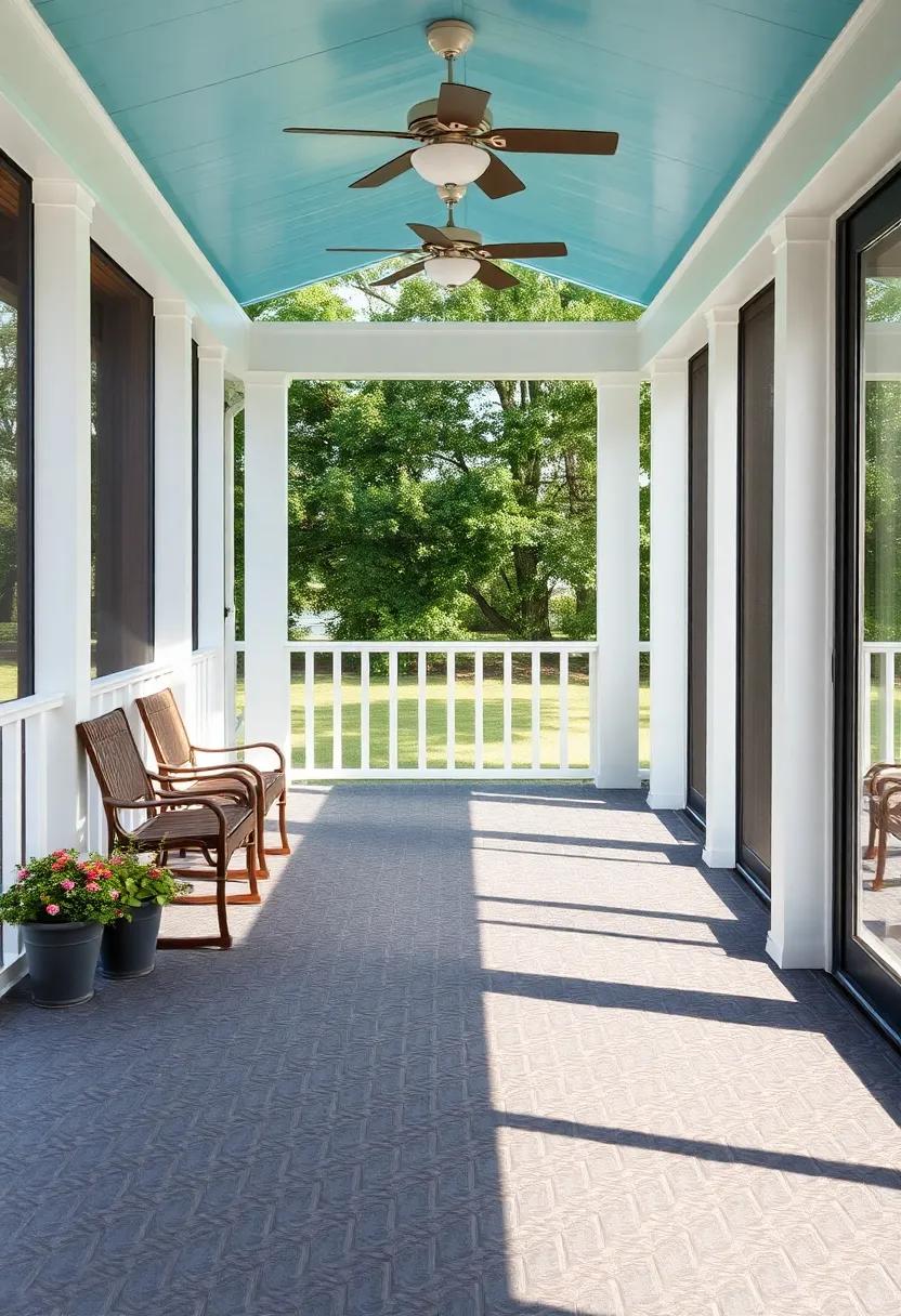 Rubber Tiles ⁢- Durable and impact-resistant, rubber tiles provide a ​cushioned surface ideal‌ for family-friendly porches,‌ all while being easy to clean⁤ and maintain