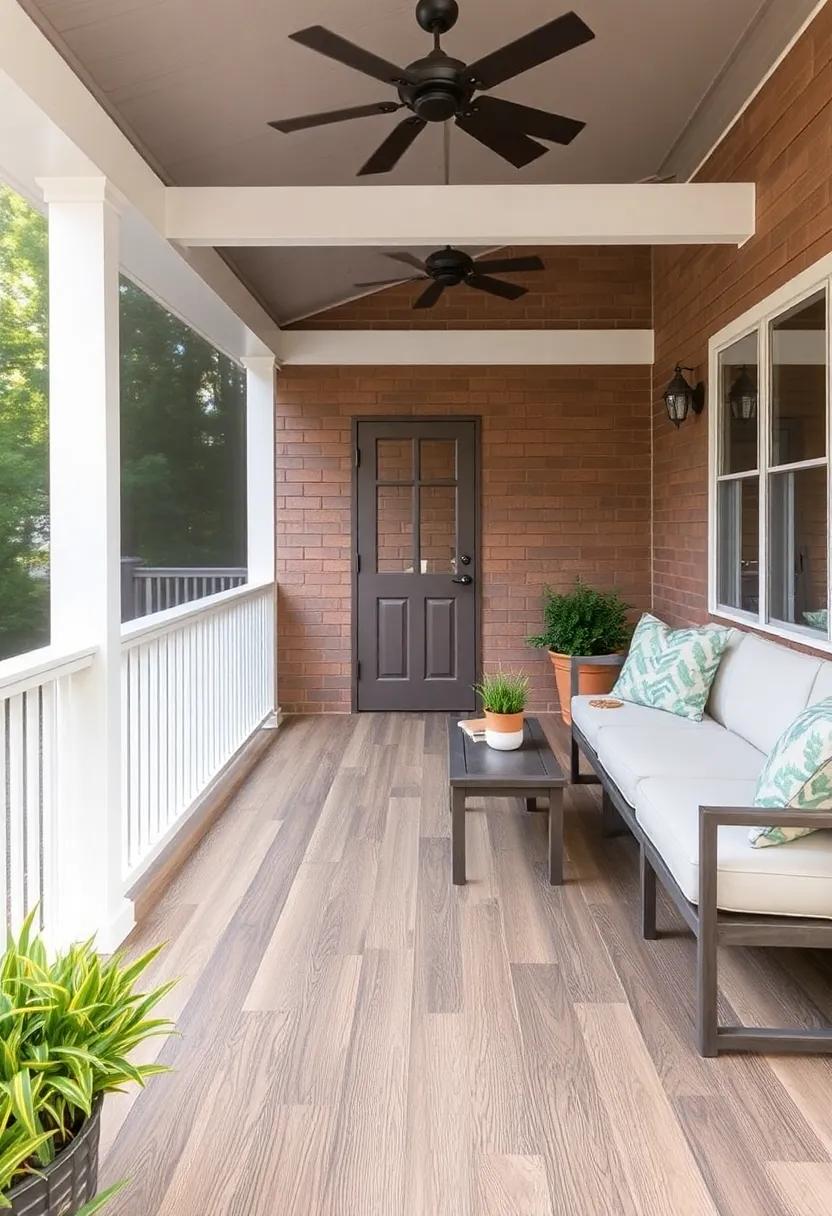 Vinyl Tiles⁣ - For those seeking a ⁢budget-friendly yet stylish ‌option, vinyl⁤ tiles come ⁤in a range of designs and are resistant to ⁤moisture ⁤and stains, perfect⁤ for a casual outdoor vibe