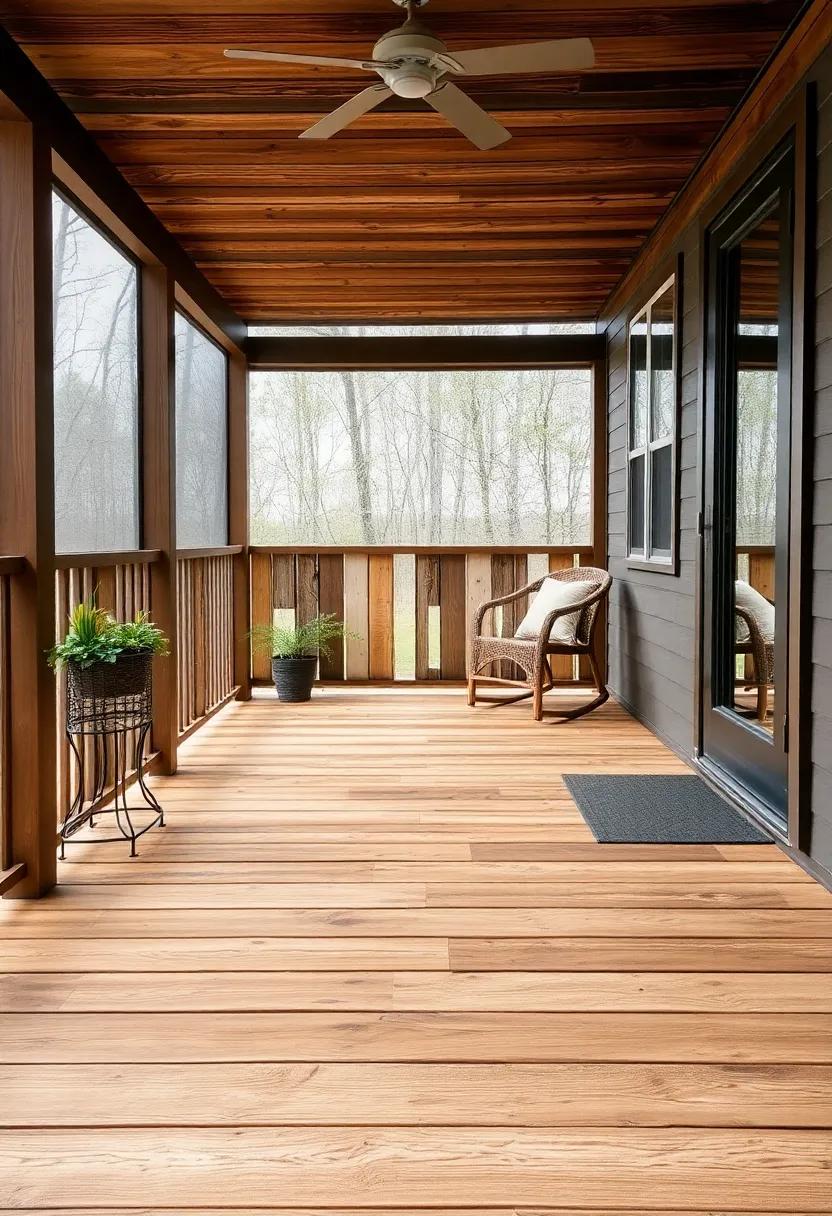Repurposed Wood Pallets – Embrace a rustic charm by utilizing repurposed wood pallets.These can be arranged into a unique pattern for an eco-friendly and budget-friendly flooring option that tells a story