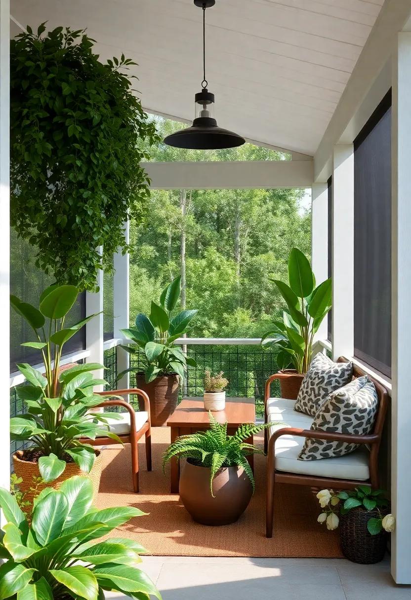 Lush Greenery: Utilizing plants to Create a Natural Escape