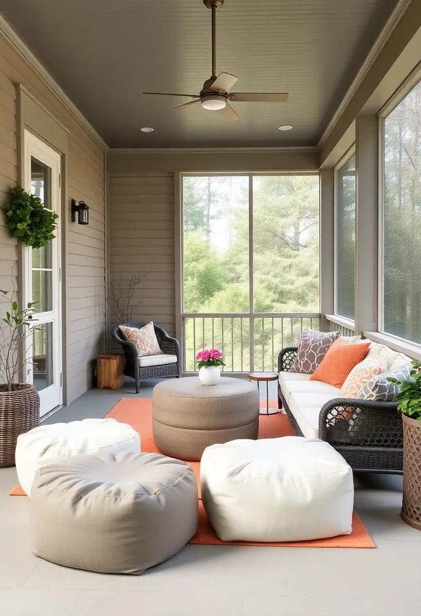 transform Your Screened Porch⁢ into ‌a Serene Retreat with Soft Textiles