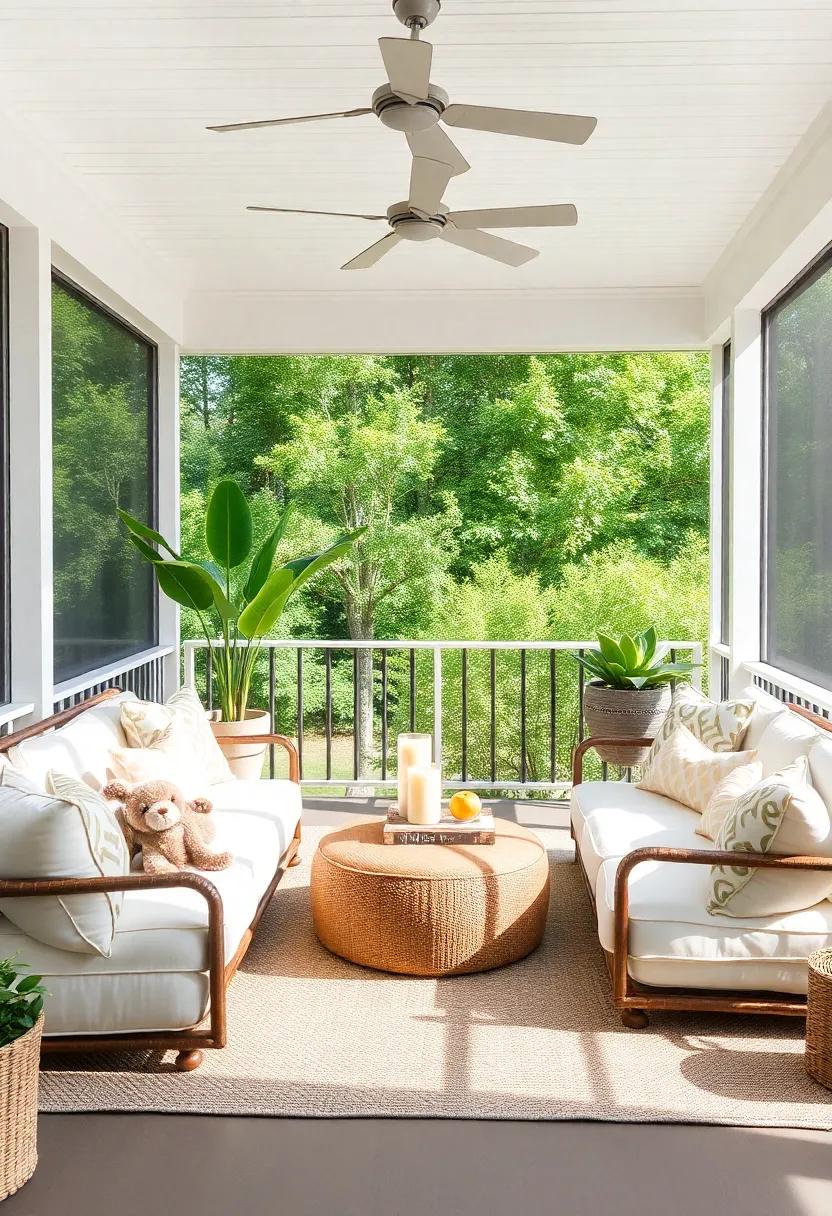 poufs and Floor Cushions:⁢ The Ultimate Comfort⁣ Essentials ⁤for Your Screened Porch