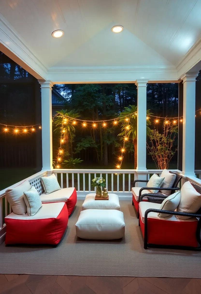 Lighting ideas for Screened Porches: Creating a Warm Glow for Evening Relaxation