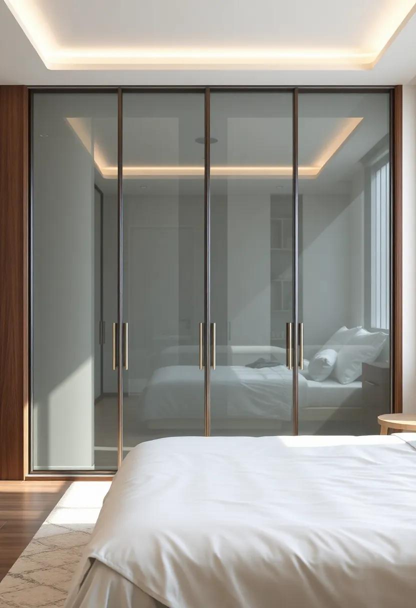 Shimmering⁤ Glass Panels:‌ Infusing Brightness into Your Bedroom⁤ with sliding Wardrobes