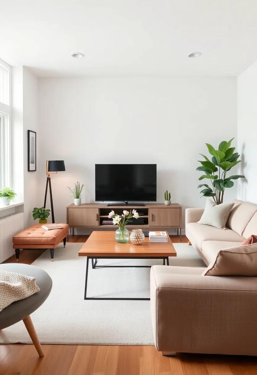 Creative Placement Ideas for Foldable Coffee Tables‌ in Small Rooms