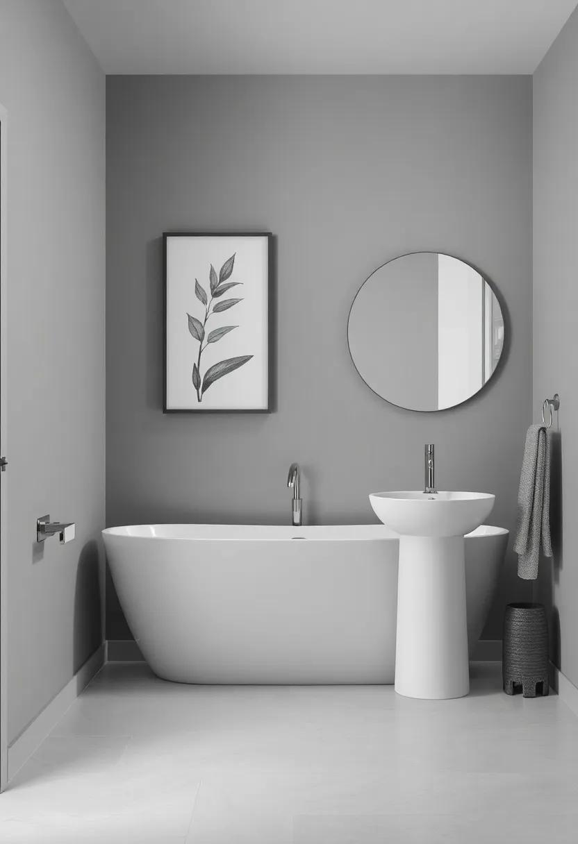 Artistic Touches: Wall Art and Decor in Gray Bathrooms