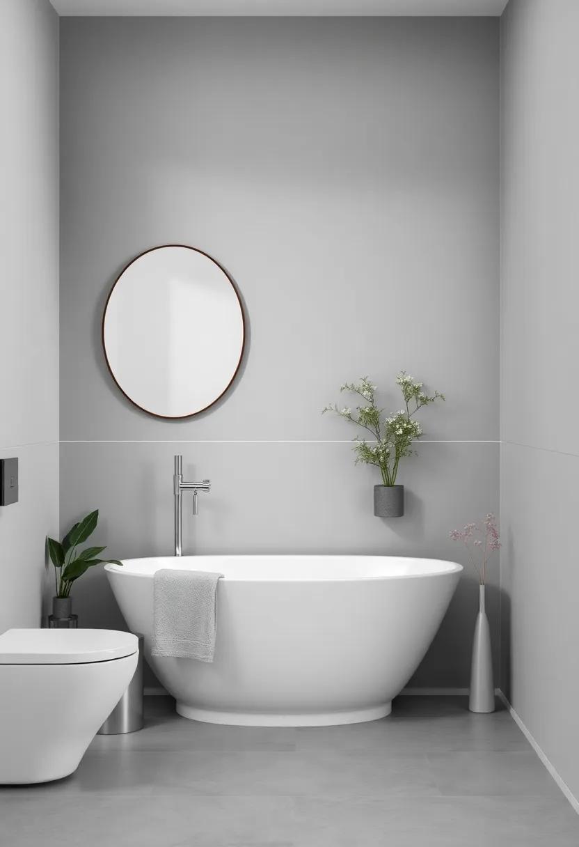 Elegant Gray Color Palettes for Small Bathroom⁢ Inspiration